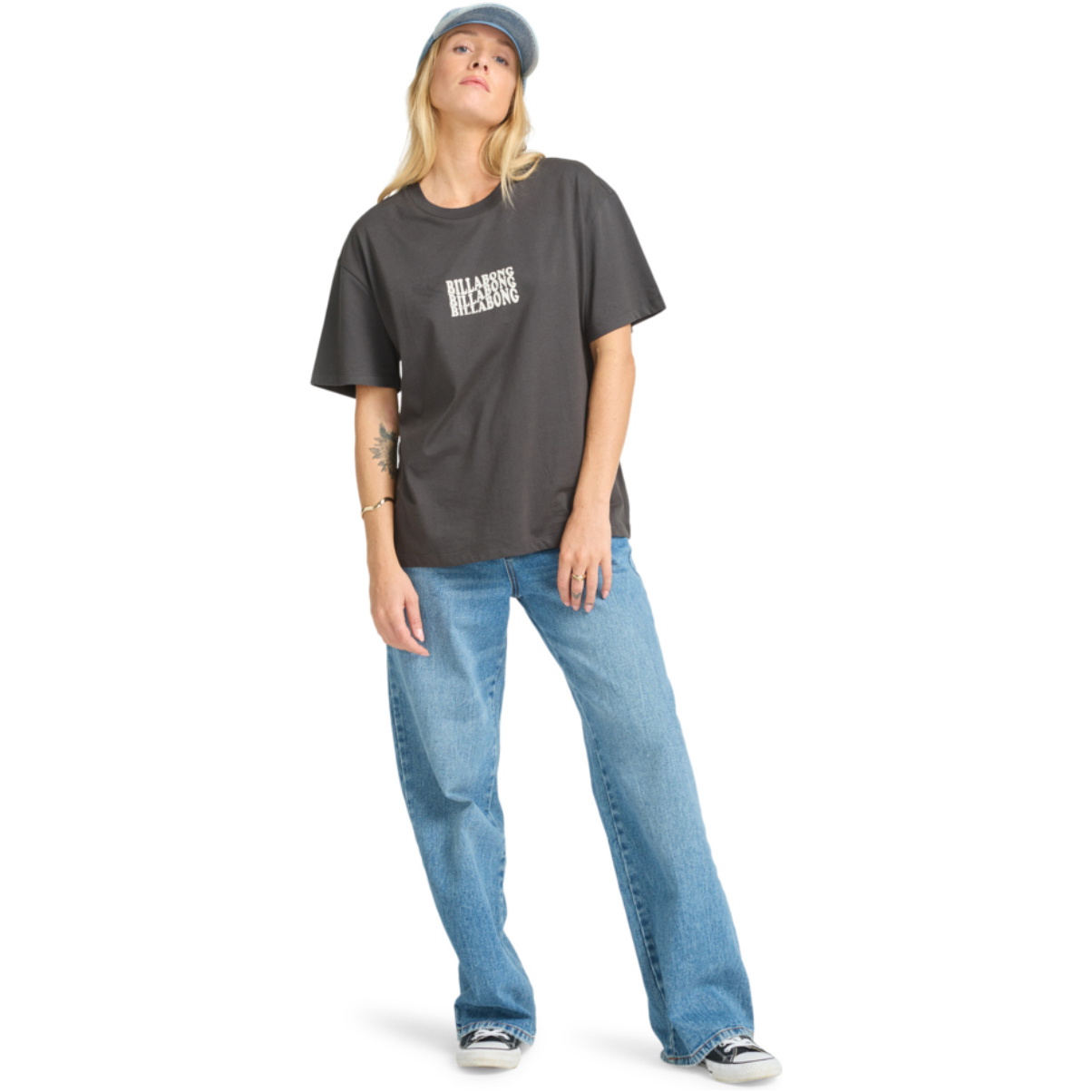 2025 Billabong Womens In The Beyond T-Shirt EBJZT00469 - Off Black